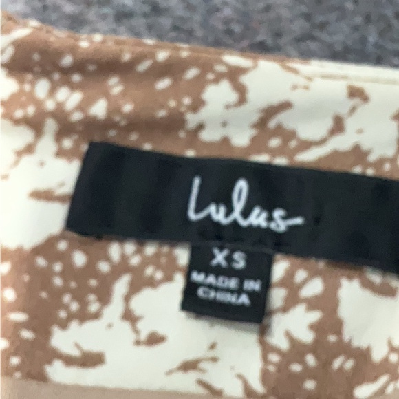 Lulu's Floral Maxi Dress in Brown and Cream - Picture 4 of 4